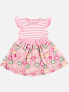 Baby Mädchen Kleid mit Alloverprint
                 
                                                        Rosa