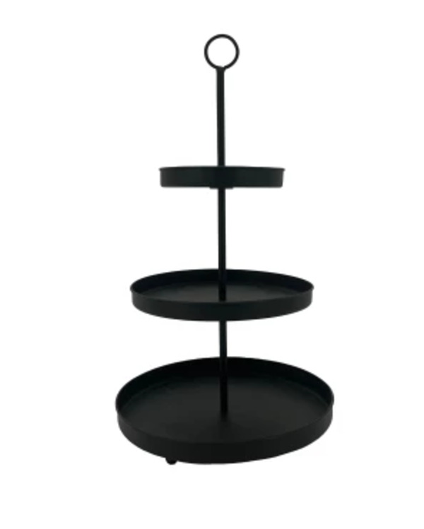 Bild 1 von Schwarze Deko -Etagere, ca. 22,5 x 42 cm, schwarz