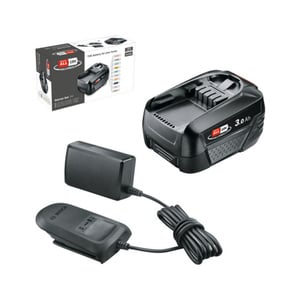 BOSCH HOME & GARDEN Akku-Set, 18 V, 3 Ah, inkl. Ladegerät - schwarz