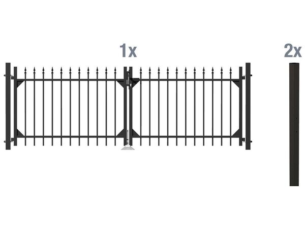 Bild 1 von ALBERTS Doppeltor-Set Chaussee, zum Einbetonieren