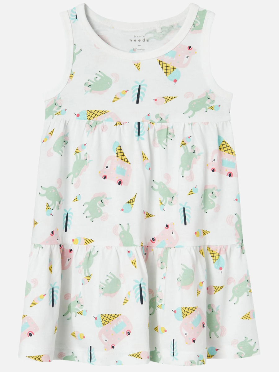 Bild 1 von Mädchen Kleid mit Minimalprint
                 
                                                        Weiß