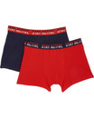 Bild 1 von Retro Boxershorts, 2er-Pack, X-Mail, verschiedene Designs, blau/rot