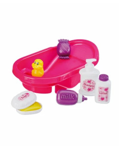 Spielset, Badewanne, pink