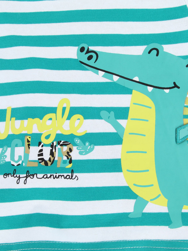 Bild 3 von Baby Jungen T-Shirt mit lustigem Frontdruck
                 
                                                        Weiß