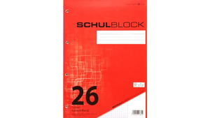 PAPERZONE Schulblock A4 Lineatur 26 50 Blatt