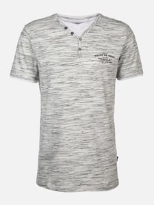 Herren Henleyshirt in 2in1 Optik
                 
                                                        Weiß