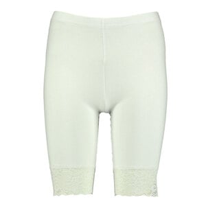 Damen-Bikershorts, Weiß, 36