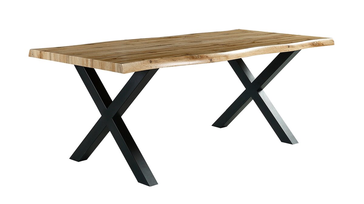 Bild 1 von Esstisch Baumkantentisch Optik 200 x 100 cm Wildeiche - MARLON