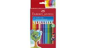 FABER-CASTELL JUMBO Farbstift Grip 12er-Etui