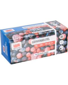 QuickPack Gefrierbeutel, 40er-Pack, 40er-Pack, transparent