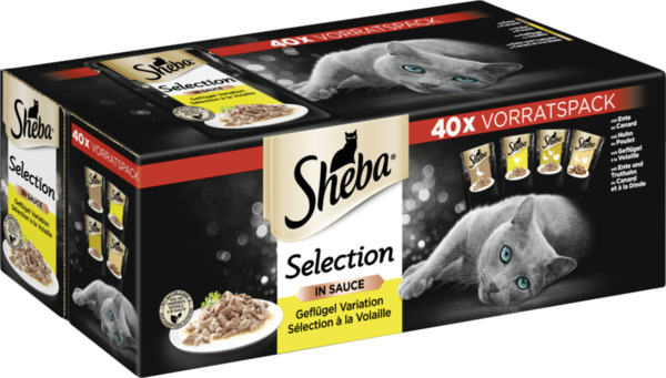 Bild 1 von Sheba Selection in Sauce Geflügel Variation Multipack, 3.400 g