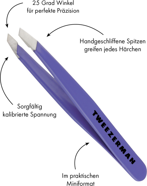 Bild 3 von Tweezerman Mini Slant Tweezer - Schräge Mini Pinzette, Blooming Lilac