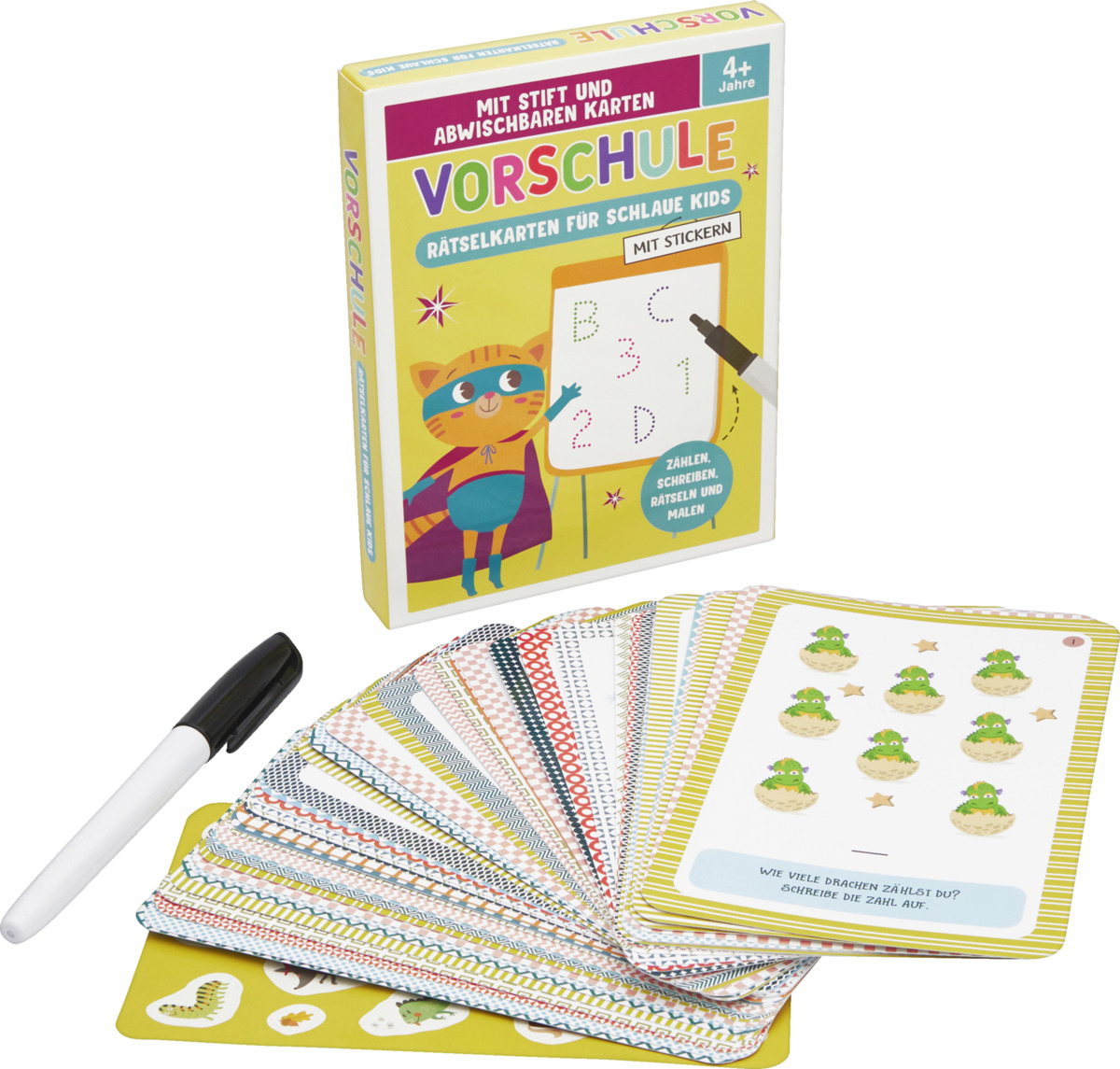 Bild 1 von IDEENWELT Lernbox "Vorschule Rätselkarten"