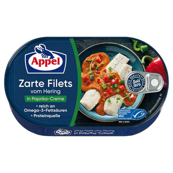 Bild 1 von APPEL Heringsfilet 200 g, Paprika Creme