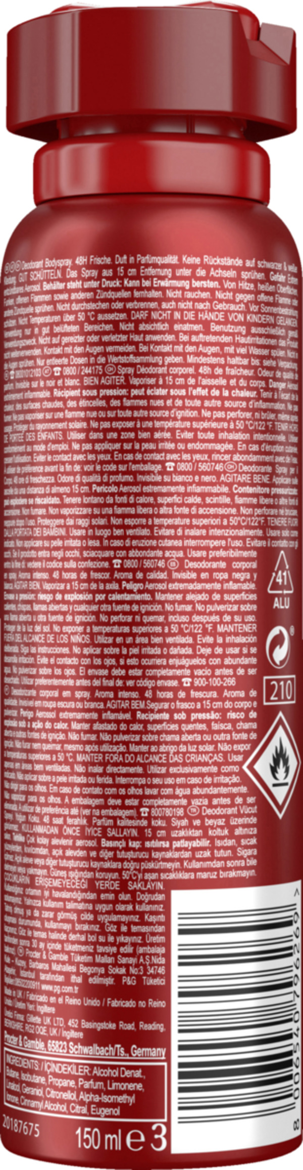 Bild 2 von Old Spice Deospray Original, 150 ml