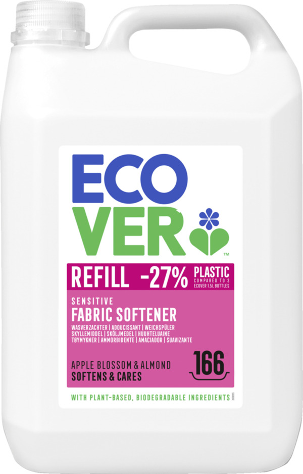 Bild 1 von Ecover Weichspüler Apfelblüte & Mandel Refill, 166 WL