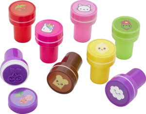 IDEENWELT Kinderstempel-Set Kawaii 26-tlg.