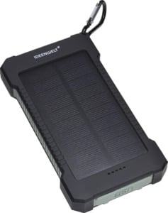 IDEENWELT Solar Powerbank schwarz/grün