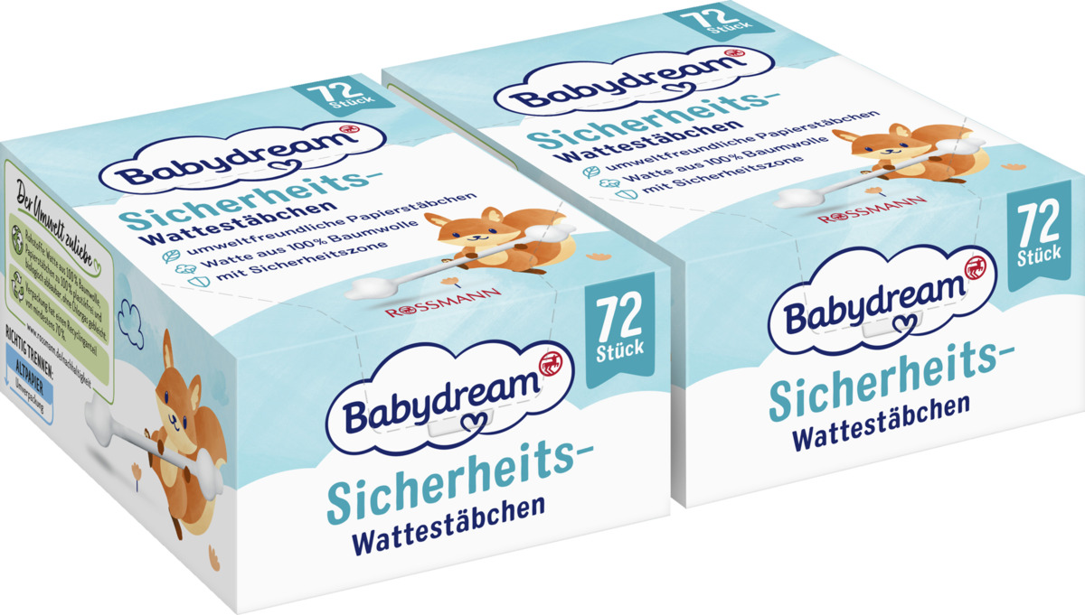 Bild 2 von Babydream Sicherheits-Wattestäbchen Monatspack