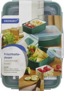 IDEENWELT Frischhalteboxen 3er-Set grün