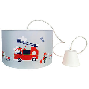 Kinderzimmer Pendelleuchte 1flg. D. 30 cm Motiv Feuerwehr