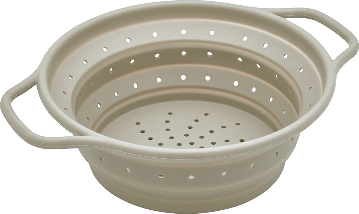 Bild 2 von IDEENWELT Faltbares Silikonsieb taupe