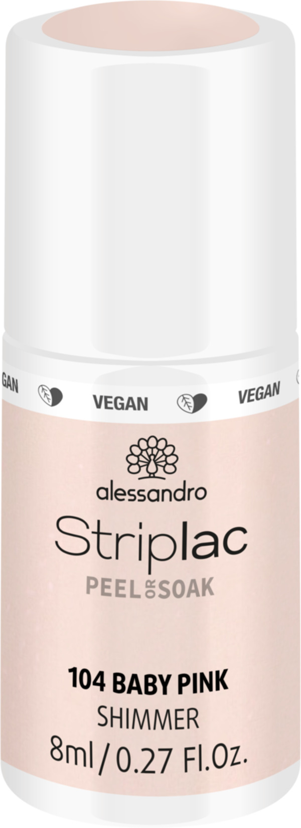 Bild 1 von Alessandro STRIPLAC PEEL OR SOAK BABY PINK -VEGAN, 8 ml