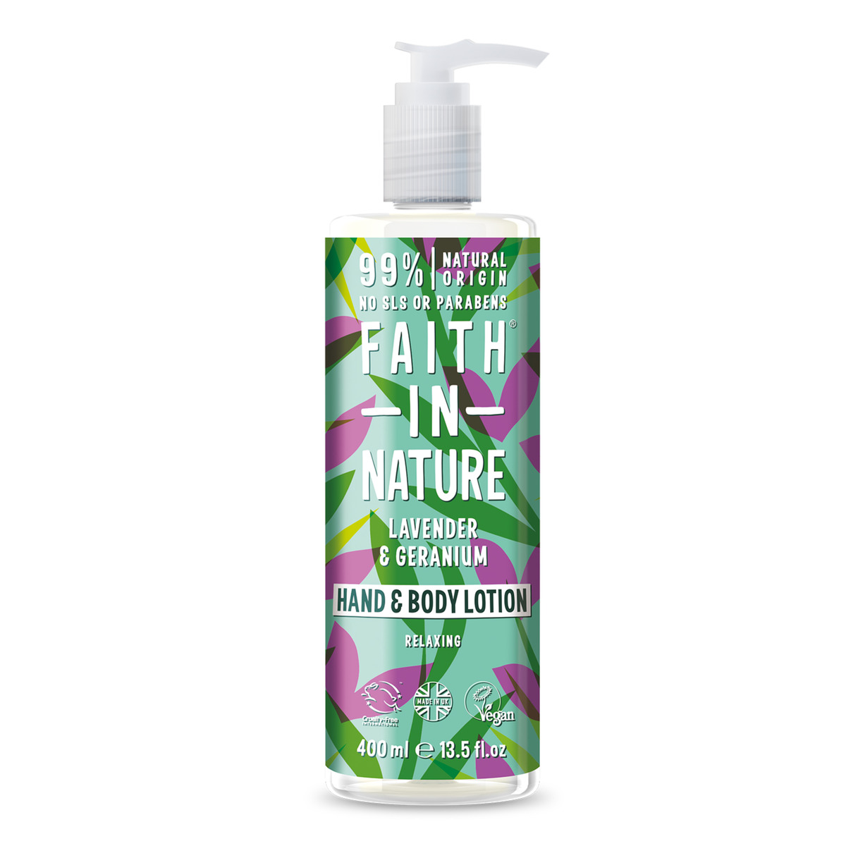 Bild 1 von Faith in Nature Hand & Body Lotion Lavendel & Geranie, 400 ml