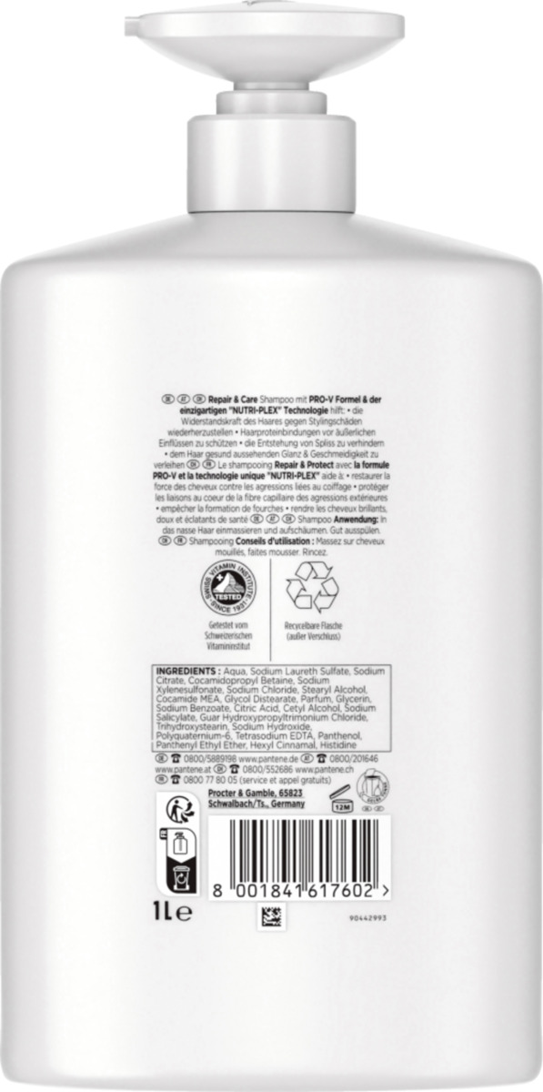 Bild 2 von Pantene Pro-V Repair & Care Shampoo, 1.000 ml