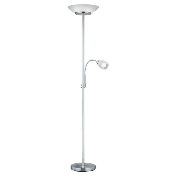 Bild 1 von Deckenfluter R40063107 mit Lesearm H. 180 cm nickel matt