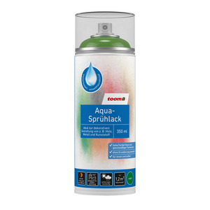 toom Aqua-Sprühlack gelbgrün glänzend 350 ml