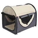 Bild 1 von Pawhut Hundetransportbox Dunkelgrau Stoff B/h/l: Ca. 51x59x70 Cm