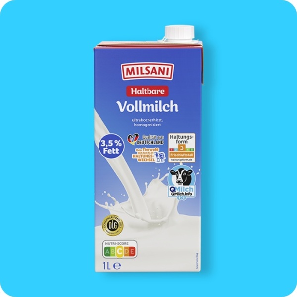 Bild 1 von MILSANI H-Milch, Vollmilch