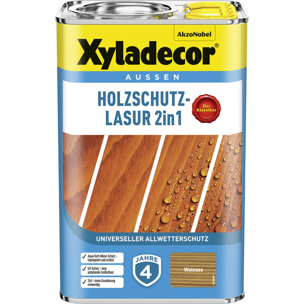 Bild 1 von Xyladecor 2in1 Holzschutzlasur walnussfarben 4 l