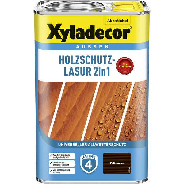 Bild 1 von Xyladecor 2in1 Holzschutzlasur palisanderfarben 4 l