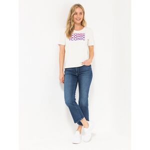 ICONIC by Marina Hoermanseder Shirt, 1/2 Arm Logodruck figurumspielend