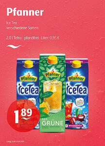 Pfanner Ice Tea
verschiedene Sorten