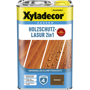 Xyladecor 2in1 Holzschutzlasur nussbaumfarben 4 l