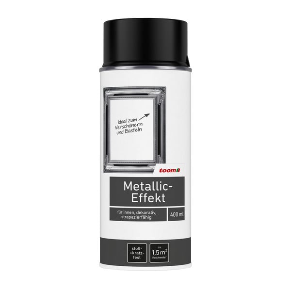 Bild 1 von toom Metallic-Effekt-Sprühlack schwarz 400 ml