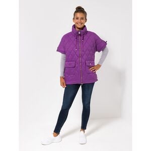 ICONIC by Marina Hoermanseder Steppjacke, 1/2-Arm Schnallendetails leger weit