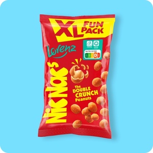 LORENZ Nic Nac's XL, Fun-Pack, Teigummantelte Erdnüsse