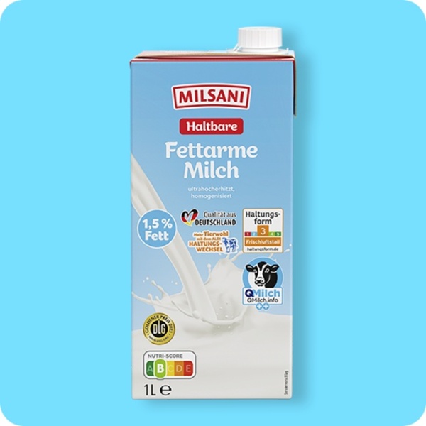 Bild 1 von MILSANI H-Milch, Fettarm