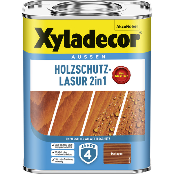 Bild 1 von Xyladecor 2in1 Holzschutzlasur mahagonifarben 750 ml