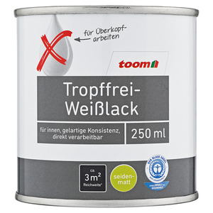 toom Weißlack seidenmatt 500 ml