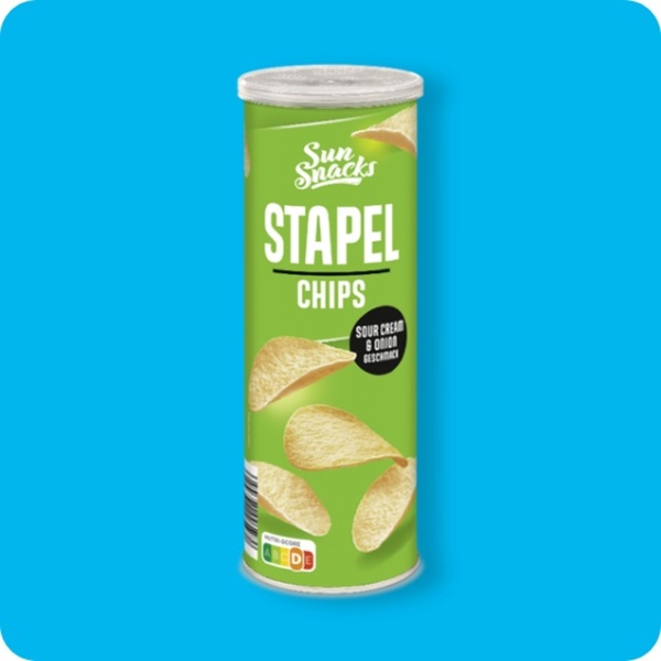 Bild 1 von SUNSNACKS Stapelchips, versch. Sorten