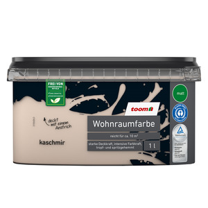 toom Wohnraumfarbe 'Kaschmir' beige matt 1 l