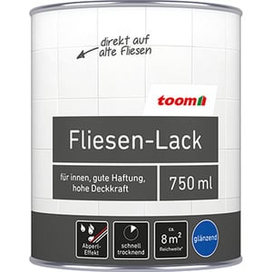 toom Fliesenlack weiß glänzend 750 ml