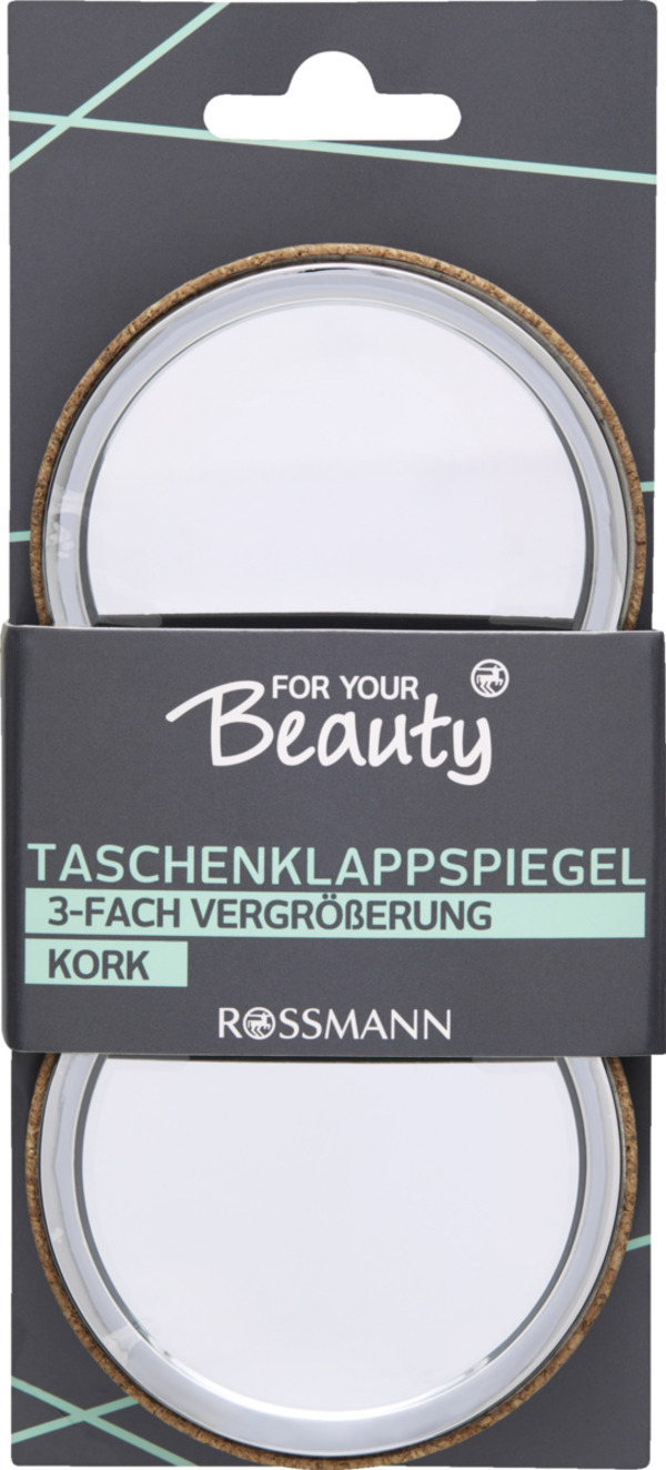 Bild 1 von FOR YOUR Beauty FOR YOUR BEAUTY Taschenklappspiegel mit 3-fach Vergrößerung