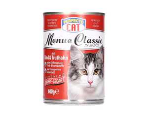 Perfecto Cat Katzenfutter in Sauce Rind & Truthahn 400 g