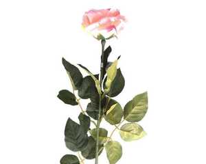 Kunstblume Rose rosa 78 cm